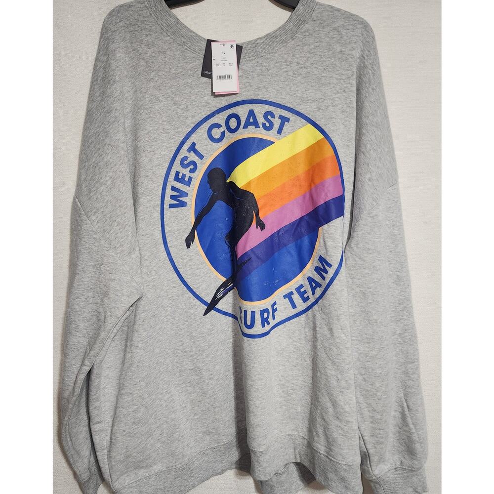 west coast surf team sweatshirt Grayson/thread 2X